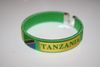 *** SOLD OUT ***TANZANIA GREEN COUNTRY FLAG FLEXIBLE METAL NYLON BRACELET ... NEW