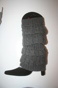 ***SOLD OUT ***TAUPE PAIR OF LADIES LEG WARMERS LEGGINGS BY ANGELINA ... ONE SIZE FITS ALL .. NEW