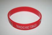***SOLD OUT***TRINIDAD & TOBAGO RED COUNTRY FLAG SILICONE BRACELET WRISTBAND .. NEW