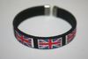 ***SOLD OUT ***UNITED KINGDOM BLACK COUNTRY FLAG FLEXIBLE C BRACELET WRISTBAND .. NEW