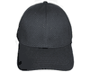 SOLID MESH Colored Plain FORM FITTING  Black HAT CAP...Size : ONE SIZE FITS ALL