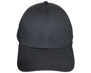SOLID MESH Colored Plain FORM FITTING  Black HAT CAP...Size : ONE SIZE FITS ALL