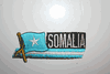 SOMALIA COUNTRY FLAG WORD IRON ON PATCH CREST BADGE .. NEW