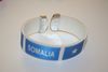 SOMALIA WHITE SUPER THICK COUNTRY FLAG FLEXIBLE BRACELET WRISTBAND .. NEW