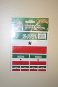 SOMALILAND COUNTRY FLAG COLLECTION OF 7 DIFFERENT STICKERS .. NEW