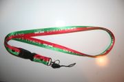 SOMALILAND GREEN & RED STRIPED LANYARD KEYCHAIN PASSHOLDER .. NEW