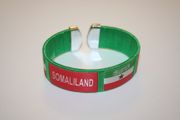 SOMALILAND GREEN SUPER THICK COUNTRY FLAG FLEXIBLE BRACELET WRISTBAND .. NEW