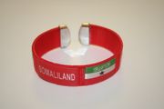 SOMALILAND RED SUPER THICK COUNTRY FLAG FLEXIBLE BRACELET WRISTBAND .. NEW