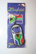 SOUTH AFRICA COUNTRY FLAG BOTTLE OPENER KEYCHAIN LIGHT ... FIFA WORLD CUP SOCCER FOOTBALL ..NEW