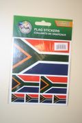 SOUTH AFRICA COUNTRY FLAG COLLECTION OF 7 DIFFERENT SIZE STICKERS .. NEW