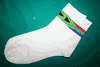 SOUTH AFRICA COUNTRY FLAG PAIR OF WOMENS WHITE HIGH QUALITY DRESS SOCKS .. NEW IN PACKAGE