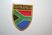 SOUTH AFRICA OVAL COUNTRY FLAG IRON ON SHIELD PATCH CREST BADGE .. NEW