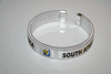 SOUTH AFRICA WHITE FIFA WORLD CUP 2010 FLEXIBLE C BRACELET WRISTBAND . NEW
