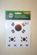 SOUTH KOREA COUNTRY FLAG COLLECTION OF 7 DIFFERENT SIZE STICKERS .. NEW