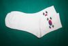 SOUTH KOREA COUNTRY FLAG PAIR OF WHITE HIGH QUALITY DRESS SOCKS .. 2 SIZES AVAILABLE .. MEN'S & WOMEN'S ... NEW IN PACKAGE