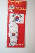 SOUTH KOREA COUNTRY FLAG SHOE SANDLE KEYCHAIN .. NEW