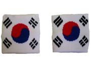 SOUTH KOREA COUNTRY FLAG WRISTBAND SWEATBAND .. FIFA SOCCER WORLD CUP .. GREAT QUALITY .. NEW