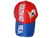 SOUTH KOREA RED BLUE COUNTRY FLAG EMBOSSED HAT CAP .. NEW