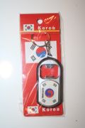 SOUTH KOREA REPUBLIC COUNTRY FLAG BOTTLE OPENER KEYCHAIN WITH LIGHT .. FIFA WORLD CUP SOCCER FOOTBALL .. NEW