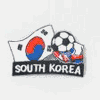 SOUTH KOREA SOCCER BALL FOOTBALL IRON ON EMBROIDERED PATCH CREST BADGE .. NEW