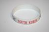 SOUTH KOREA WHITE SILICONE BRACELET WRISTBAND  .. NEW