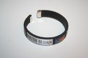 SOUTH SUDAN COUNTRY FLAG FLEXIBLE C BRACELET WRISTBAND .. NEW