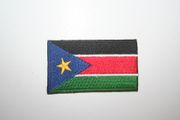 SOUTH SUDAN COUNTRY FLAG SMALL IRON ON PATCH CREST BADGE .. NEW