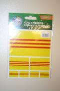 SOUTH VIETNAM COUNTRY FLAG COLLECTION OF 7 DIFFERENT SIZE STICKERS .. NEW