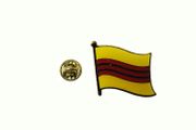SOUTH VIETNAM COUNTRY FLAG SMALL METAL LAPEL PIN BADGE . NEW
