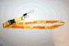 SOUTH VIETNAM YELLOW  WORD COUNTRY FLAG STYLE LANYARD KEYCHAIN .. NEW