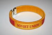 SOVIET UNION COUNTRY FLAG YELLOW BRACELET WRISTBAND ... NEW