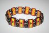 SPAIN COUNTRY FLAG FLEXIBLE METAL SPORTS BRACELET ... NEW
