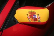 SPAIN COUNTRY FLAG SET OF 2 CAR SIDE MIRROR COVERS ... ESPANA  AUTOMOBILE ..NEW