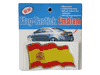 SPAIN COUNTRY FLAG WAVY BUMPER DECAL STICKER EMBLEM ...