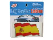 SPAIN COUNTRY FLAG WAVY BUMPER DECAL STICKER EMBLEM ...