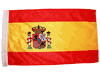 SPAIN ESPANA 12" X 18" INCHES COUNTRY HIGH QUALITY FLAG WITH SLEAVE WITHOUT STICK .. FIFA SOCCER WORLD CUP .. NEW