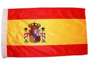 SPAIN ESPANA 12" X 18" INCHES COUNTRY HIGH QUALITY FLAG WITH SLEAVE WITHOUT STICK .. FIFA SOCCER WORLD CUP .. NEW