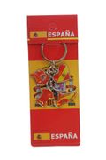 SPAIN ESPANA 4 CHARMING DIFFERENT SHAPE DESIGN METAL KEYCHAIN ... NEW