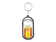 SPAIN ESPANA COUNTRY FLAG BOTTLE OPENER LED KEYCHAIN ..HIGH QUALITY .. NEW