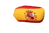 SPAIN ESPANA COUNTRY FLAG CAR SIDE MIRROR COVER .. 2 IN ONE PACK .. NEW