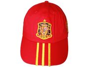 SPAIN ESPANA RED WITH YELLOW STRIPES FIFA SOCCER WORLD CUP EMBOSSED HAT CAP .. NEW