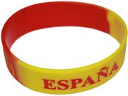 SPAIN ESPANA RED YELLOW THICK BRACELET WRISTBAND .. NEW