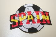 SPAIN SOCCER BALL FOOTBALL IRON ON PATCH CREST BADGE .. ESPANA .. NEW