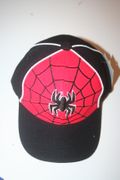 SPIDER-MAN WEB-DESIGN RED AND BLACK INFANTS HAT CAP .. NEW