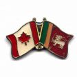 SRILANKA / CANADA COUNTRY FLAG SMALL METAL FRIENDSHIP LAPEL PIN BADGE .. NEW