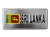 SRILANKA COUNTRY FLAG LICENSE PLATE STICKER .. NEW