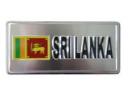 SRILANKA COUNTRY FLAG LICENSE PLATE STICKER .. NEW