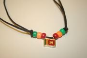SRILANKA COUNTRY FLAG METAL ADJUSTABLE NECKLACE ... NEW 