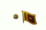 SRILANKA COUNTRY FLAG SMALL METAL LAPEL PIN BADGE .. NEW