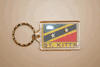ST KITTS COUNTRY FLAG PLASTIC KEYCHAINS ... NEW